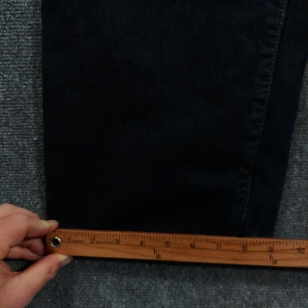 Eddie Bauer Relaxed Fit Jeans Mens 38x36 Blue Dark Flannel Lined Denim Pants